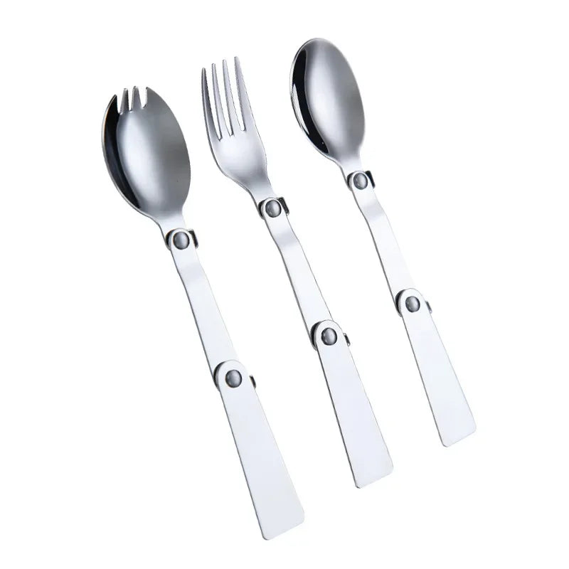 Faltbares Besteckset aus Edelstahl für Outdoor-Aktivitäten – clever-campen Ansicht 5