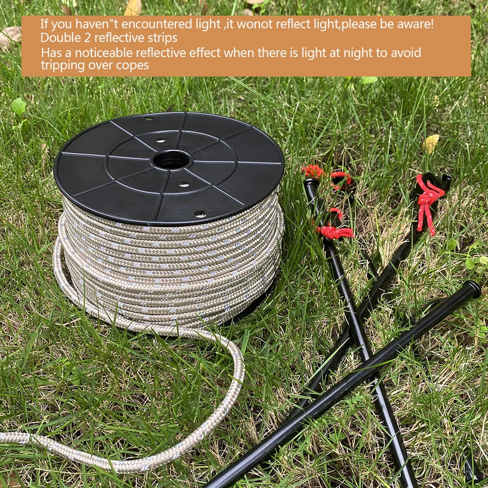 Reflektierendes Zeltseil 6mm 50m für Camping und Outdoor – clever-campen Ansicht 5