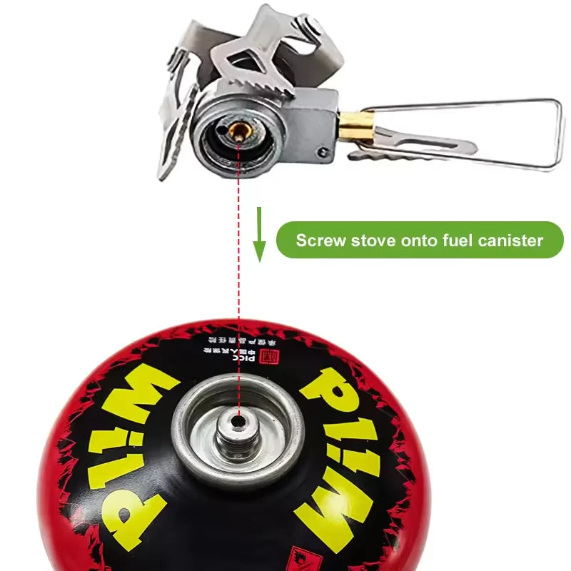 Portabler Mini-Aluminium-Alkoholkocher mit Deckel – faltbar – clever-campen Ansicht 2