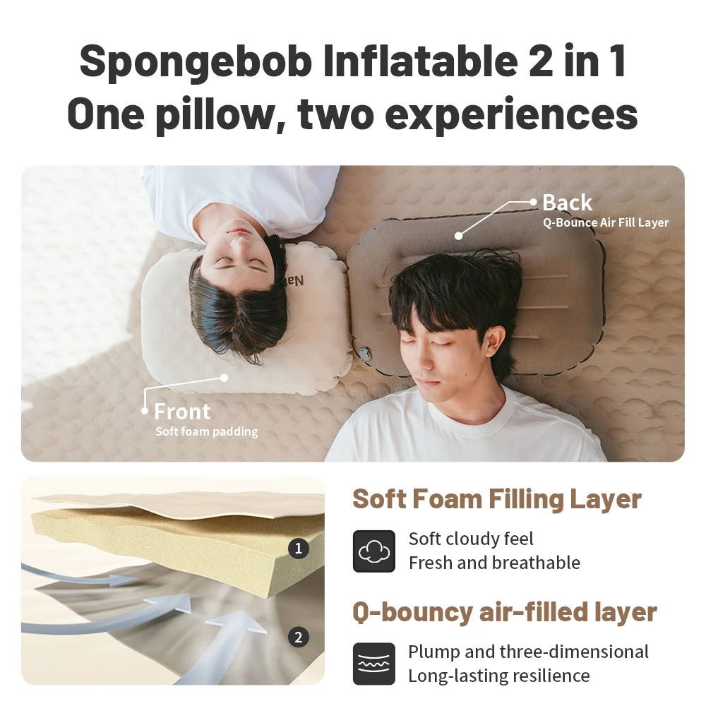 Naturehike 2-in-1 Campingkissen – Aufblasbar & Wasserfest – clever-campen Ansicht 2