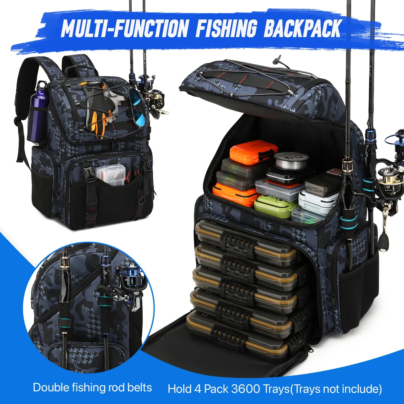 45L Angelrucksack mit Kühlfunktion und Regenhülle – clever-campen Ansicht 2