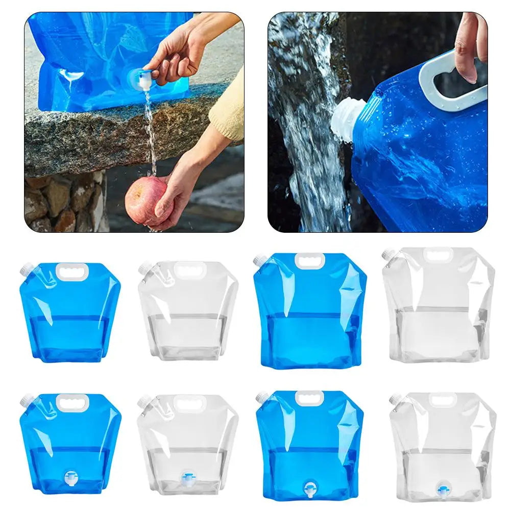 Faltbarer Wasserbeutel 5L/8L/10L für Camping & Outdoor – clever-campen Ansicht 2