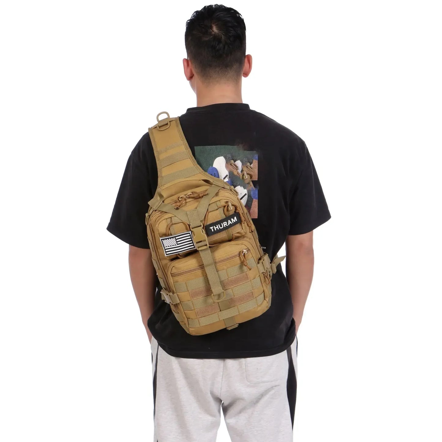 Taktischer Sling Rucksack Wasserdicht für Outdoor – clever-campen Ansicht 5