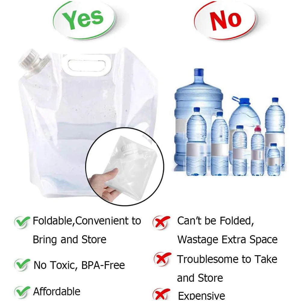 5L Faltbarer Wasserbeutel für Outdoor-Aktivitäten – clever-campen Ansicht 4