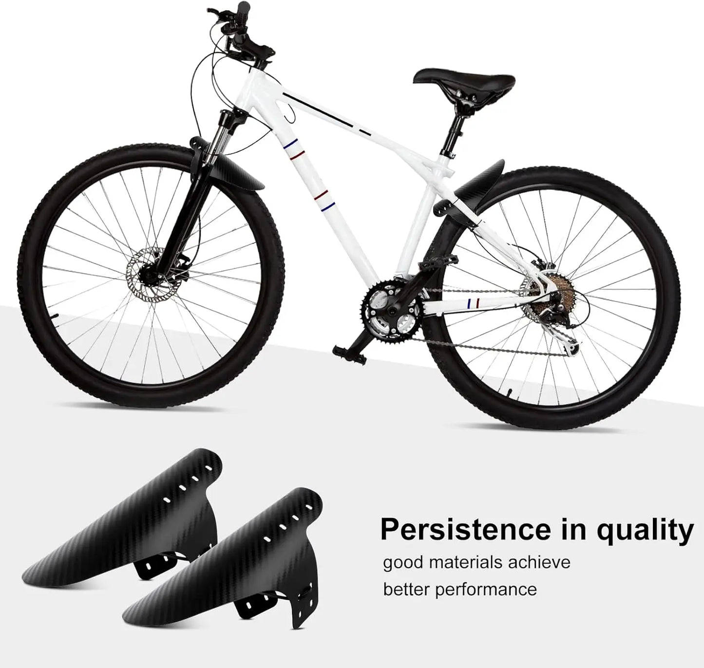 Fahrrad Mudguard Carbon-Optik für Vorder- und Hinterrad – clever-campen Ansicht 3
