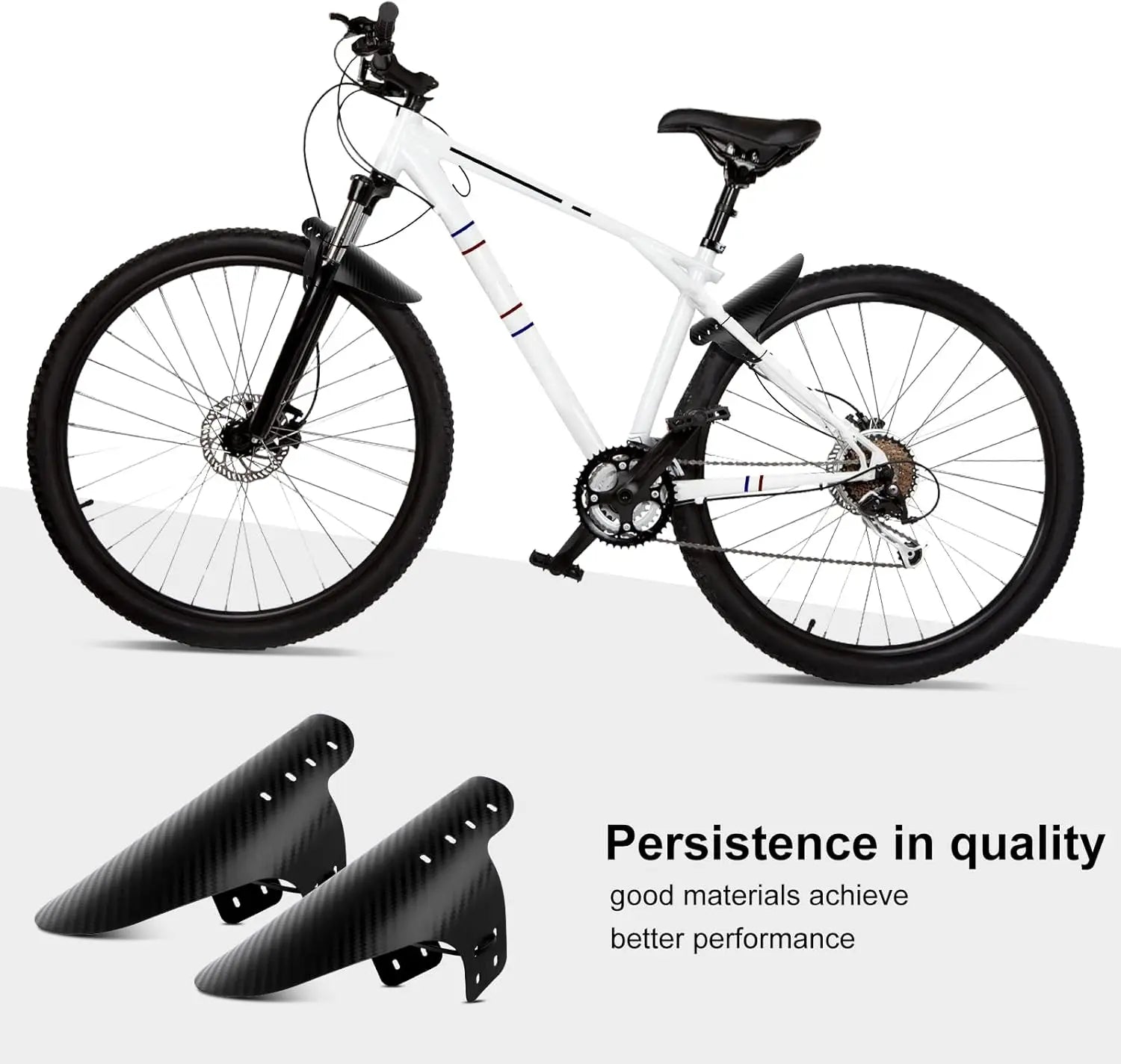 Fahrrad Mudguard Carbon-Optik für Vorder- und Hinterrad – clever-campen Ansicht 3