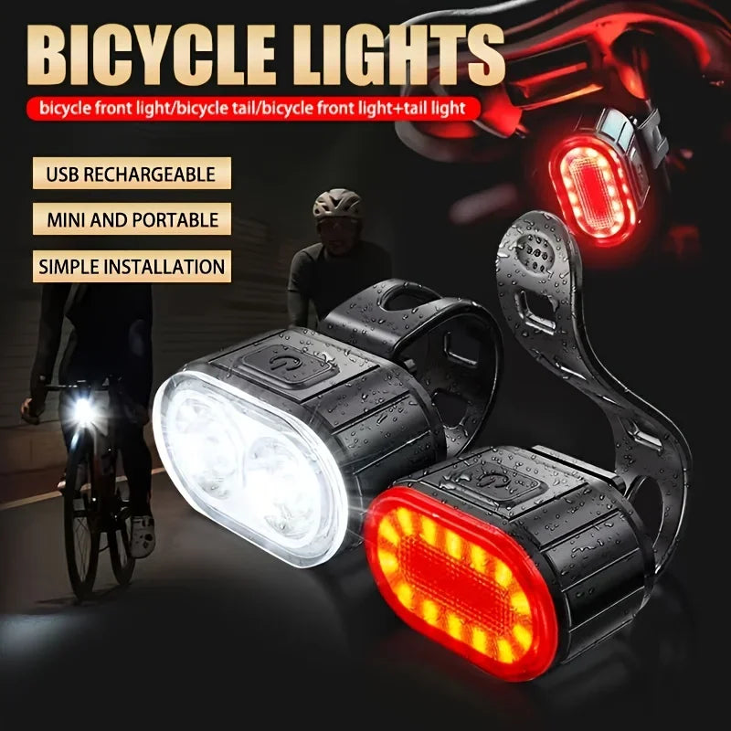USB Wiederaufladbare Fahrradlichter für Sicherheit – clever-campen Ansicht 3