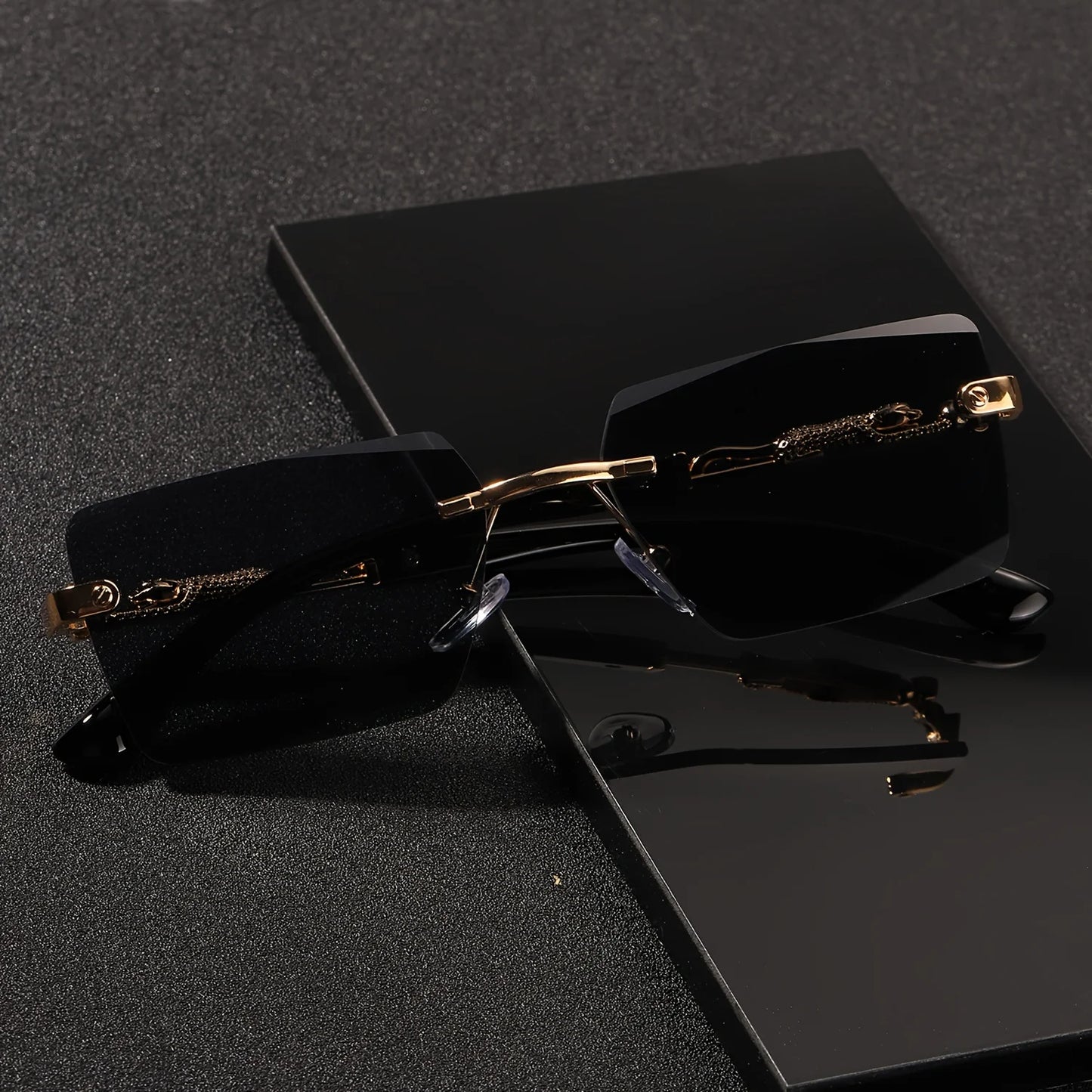 Rimless Sonnenbrillen für Herren und Damen – clever-campen Ansicht 2