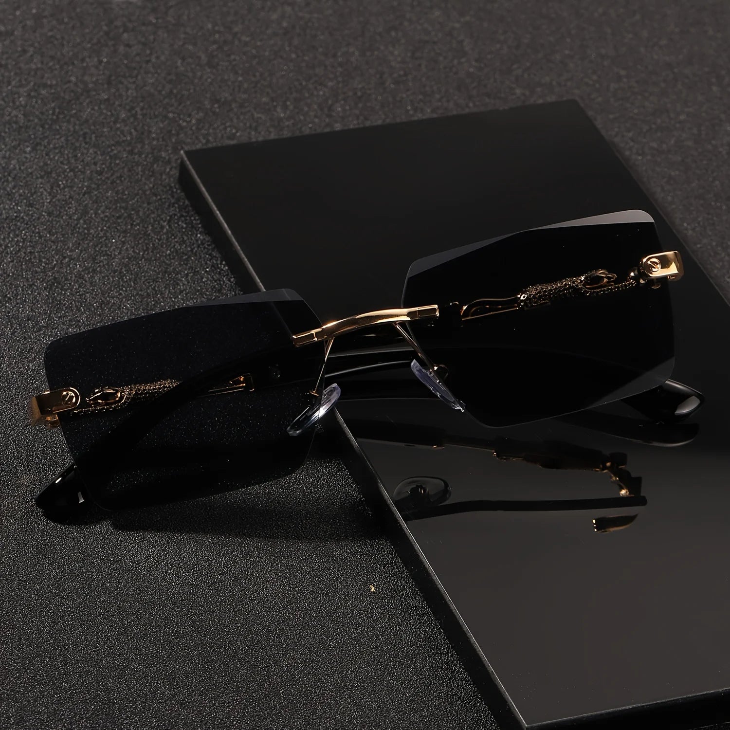 Rimless Sonnenbrillen für Herren und Damen – clever-campen Ansicht 2