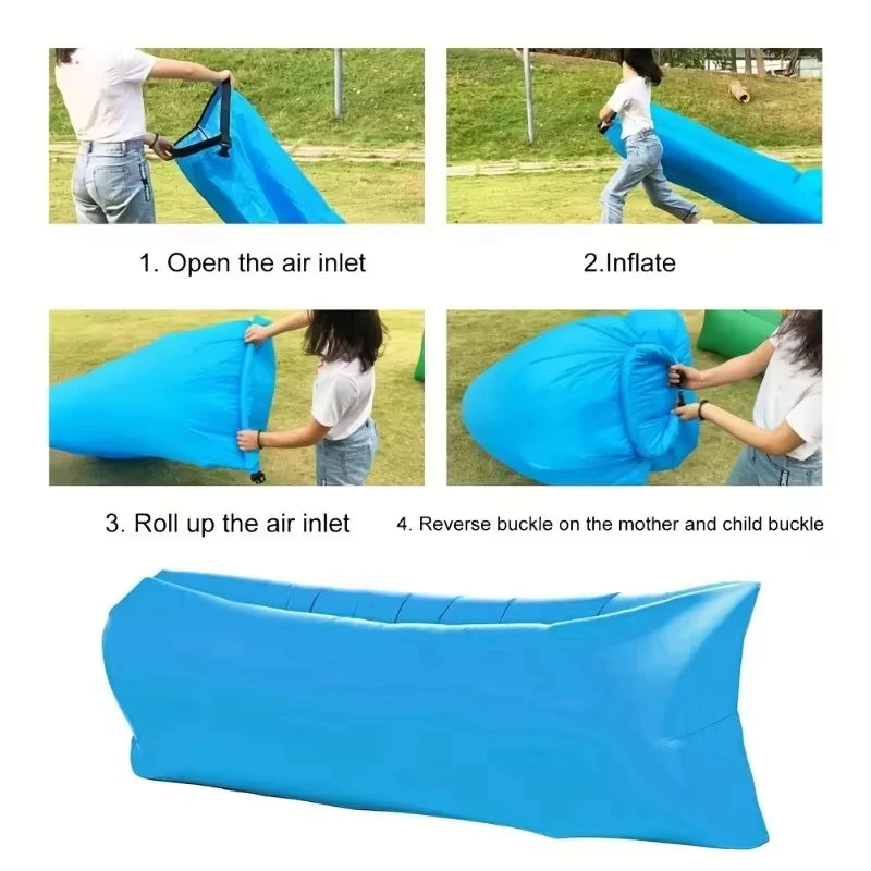 Aufblasbarer Strandstuhl für Outdoor-Aktivitäten – clever-campen Ansicht 4