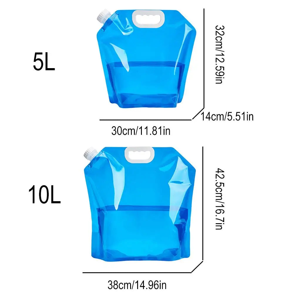 5/10L Faltbare Wasserbeutel für Camping und Outdoor – clever-campen Ansicht 2