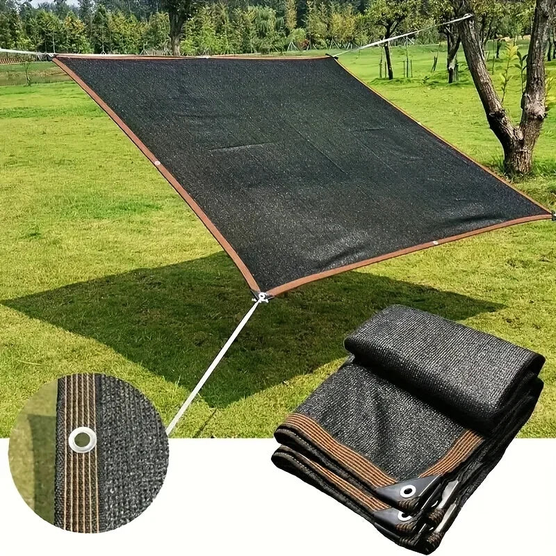 Schwarzes Sonnenschutznetz für Balkon und Garten – clever-campen Ansicht 2