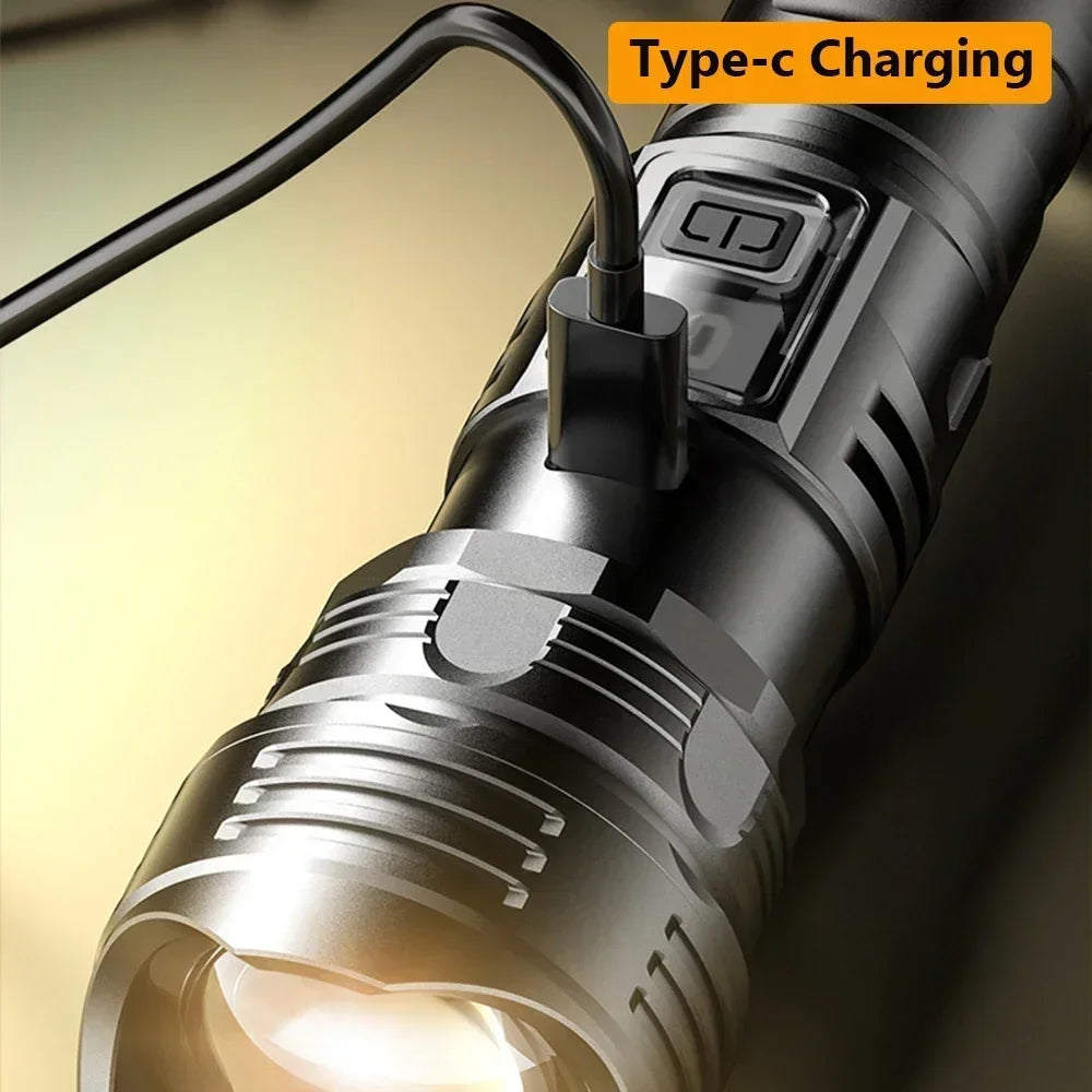 Hochleistungs LED Taschenlampe - USB wiederaufladbar 1000LM – clever-campen Ansicht 4