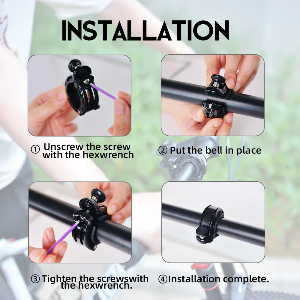 ThinkRider Fahrradklingel – Lautes Sicherheitsignal 110dB – clever-campen Ansicht 6