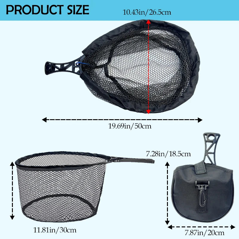Teleskopisches Angelnetz 1.9m/1.5m/1.3m faltbar – als Rollo – clever-campen Ansicht 5