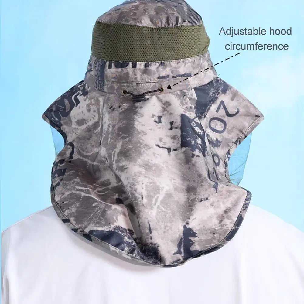 UV-Schutz Hut mit Gesichtsschutz – für die Sonnenblende – clever-campen Ansicht 4