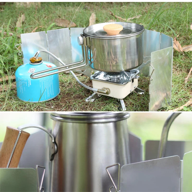 Faltbarer Windschutz für Campingkocher – 9 Platten – clever-campen Ansicht 5