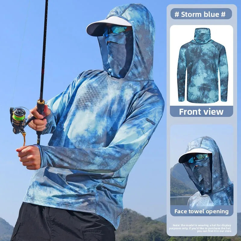 Sommer-Sonnen-Schutz-Shirt für Männer zum Angeln – clever-campen Ansicht 2