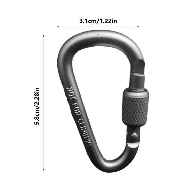 Aluminium Karabiner D-Form für Zeltzubehör – clever-campen Ansicht 6