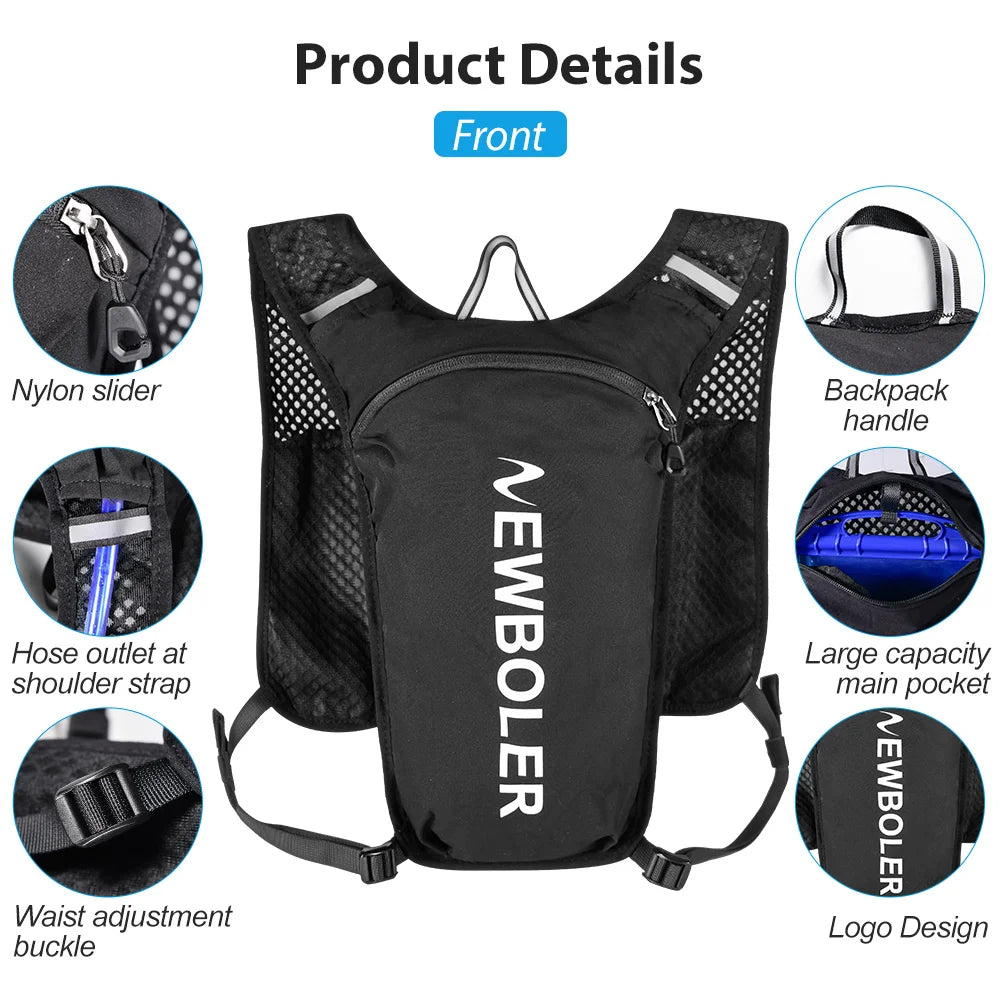 Ultra Leichter Trinkrucksack mit Wasserblase – clever-campen Ansicht 5