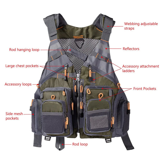 Atmungsaktive Angelweste für Outdoor-Sport – clever-campen Ansicht 2