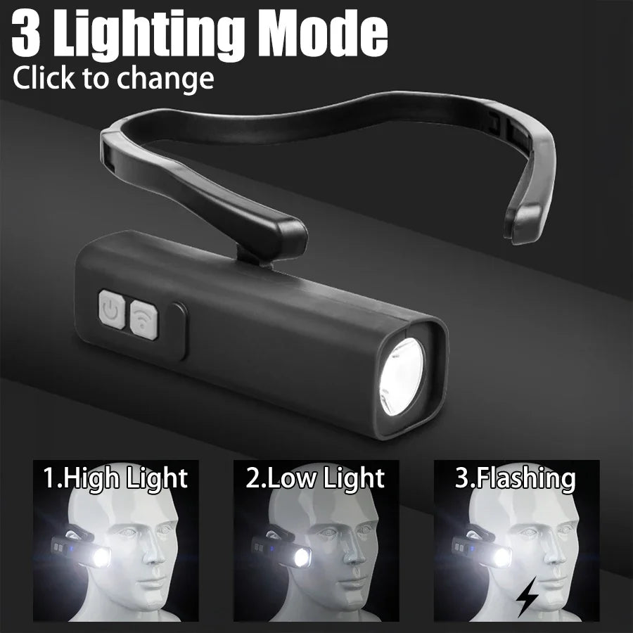 2025 Neue Ohr-Hängende Stirnlampe, 1000 Lumen LED – clever-campen Ansicht 6