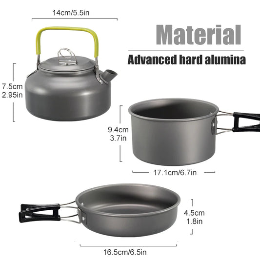 Westtune Camping Kochgeschirr Set Aluminium – clever-campen Ansicht 2