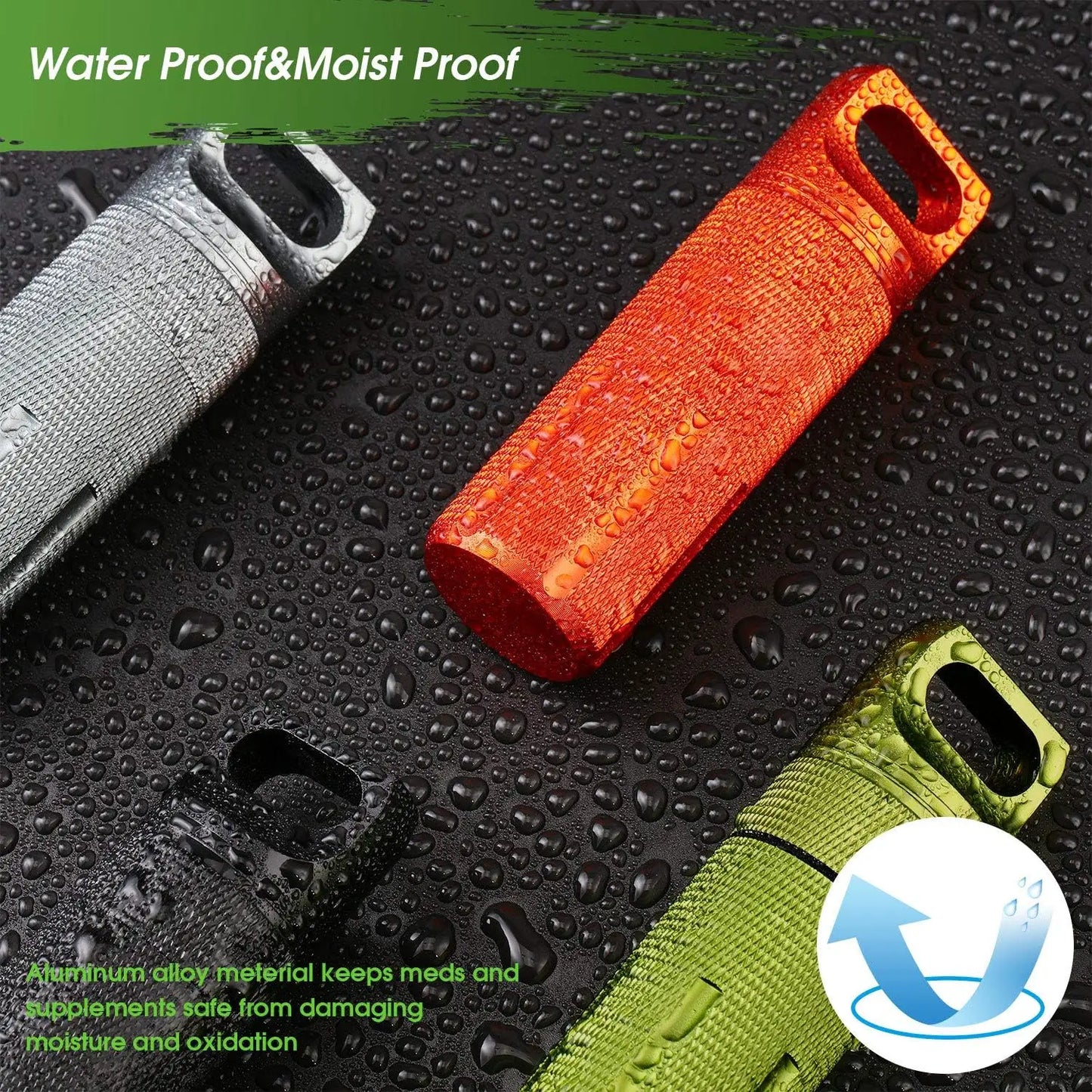 Wasserdichter Pillenbehälter aus Aluminium für Outdoor – clever-campen Ansicht 5