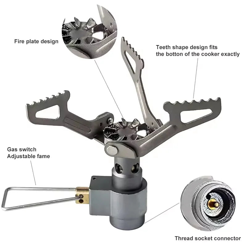 Portabler Mini-Aluminium-Alkoholkocher mit Deckel – faltbar – clever-campen Ansicht 5