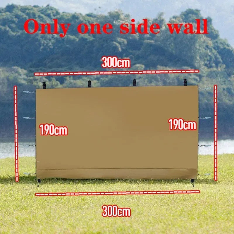 10x10ft Wasserdichte Zeltwände für Pop-up Gazebos – clever-campen Ansicht 2