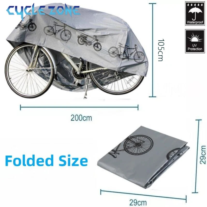 Wasserdichte Fahrradabdeckung für alle Jahreszeiten – clever-campen Ansicht 5