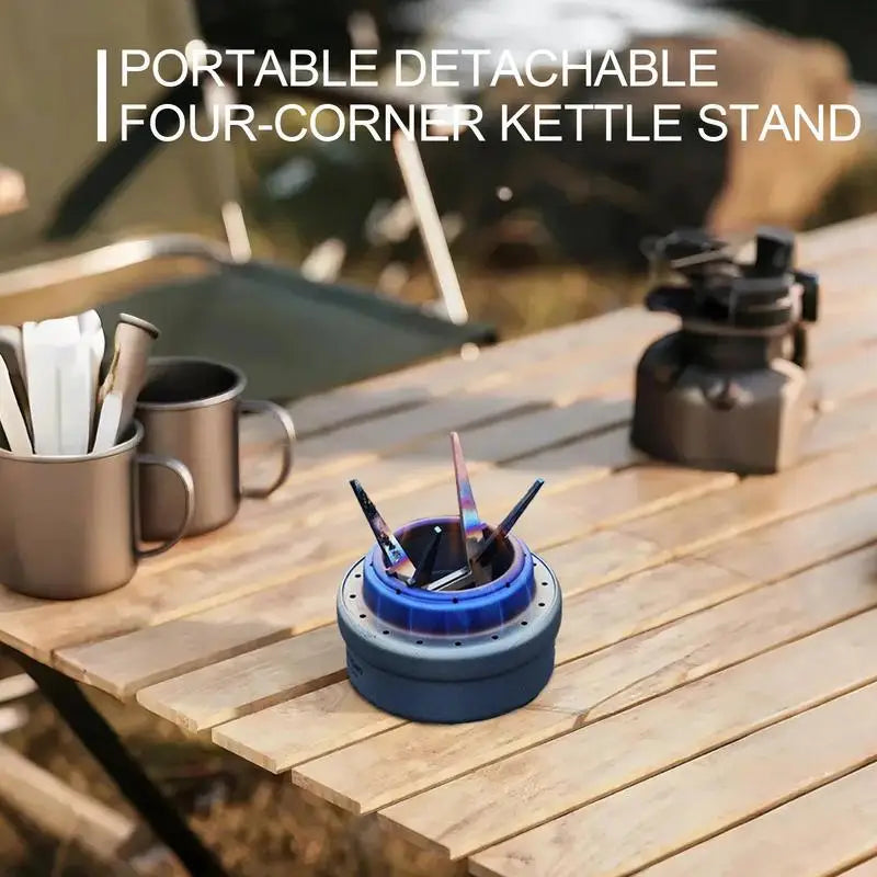 Tragbarer Alkoholkocher mit abnehmbarem Kesselhalter – clever-campen Ansicht 4