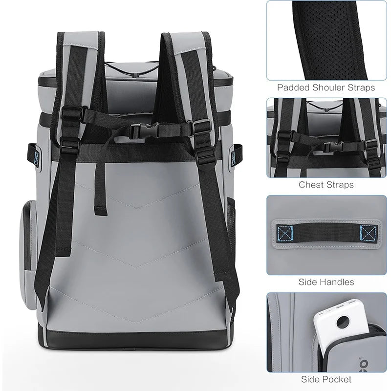 Wasserdichte Kühltaschenrucksack 30L – clever-campen Ansicht 4