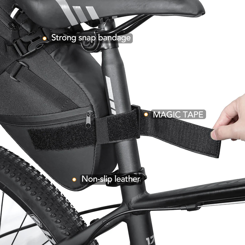 Wasserdichte Fahrradtasche 10L/13L für MTB und Rennrad – clever-campen Ansicht 5