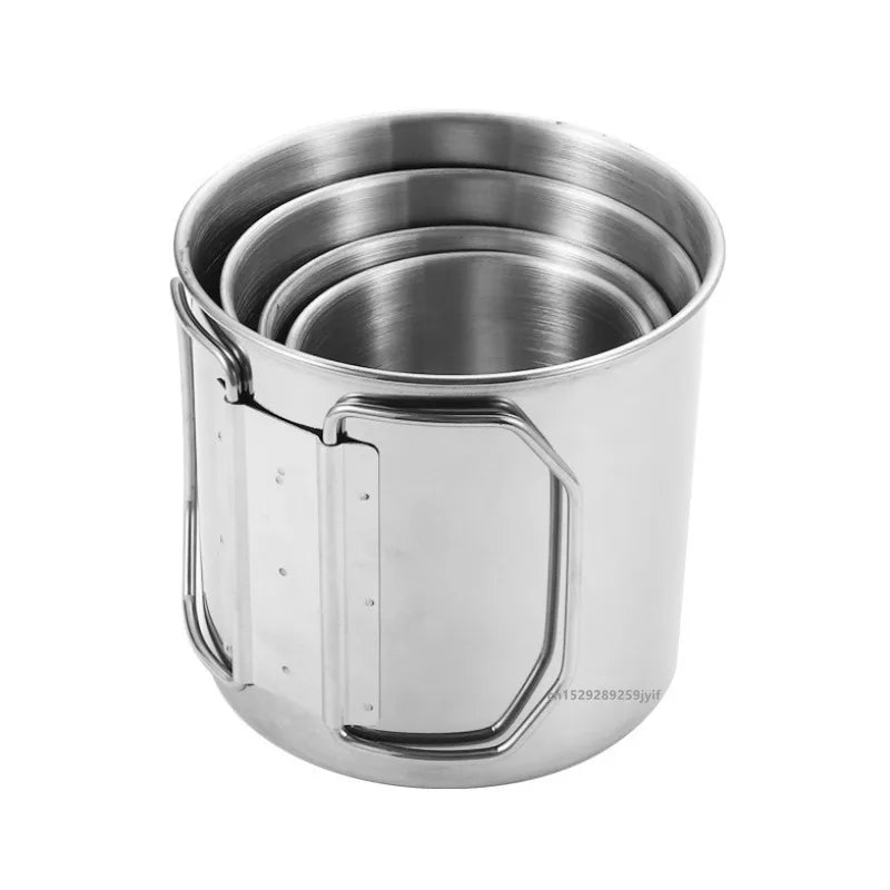Edelstahl Campingbecher 250/350/500/700ml mit klappbarem – clever-campen Ansicht 5