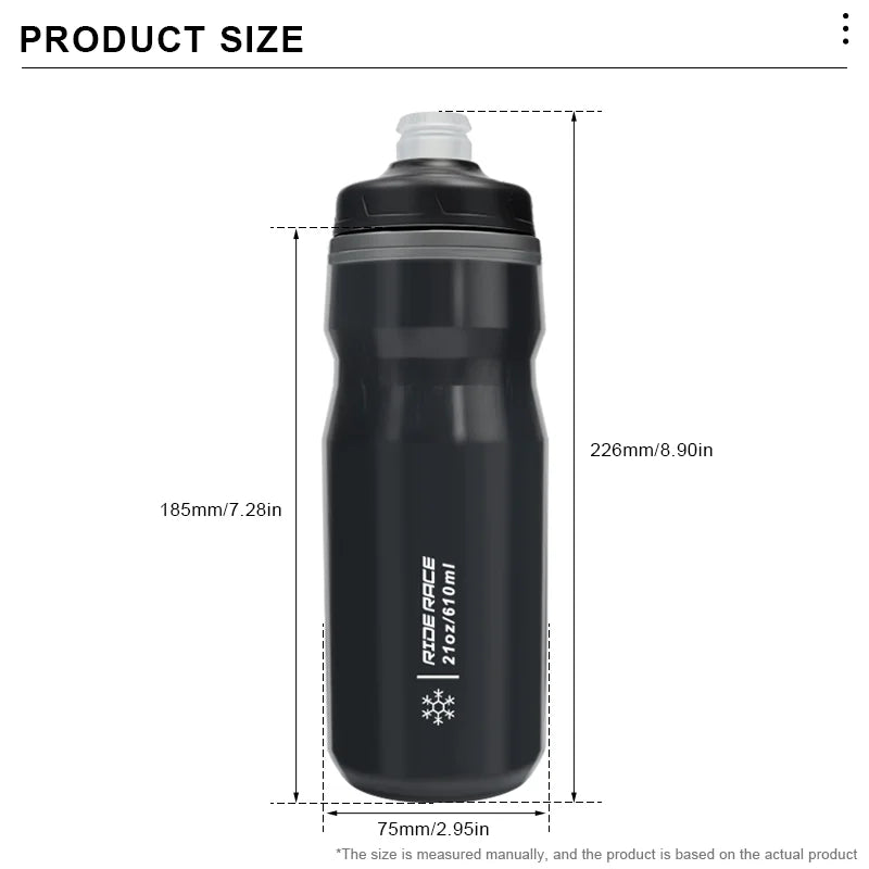 Isolierte Trinkflasche 610ml für Sport und Outdoor – clever-campen Ansicht 6