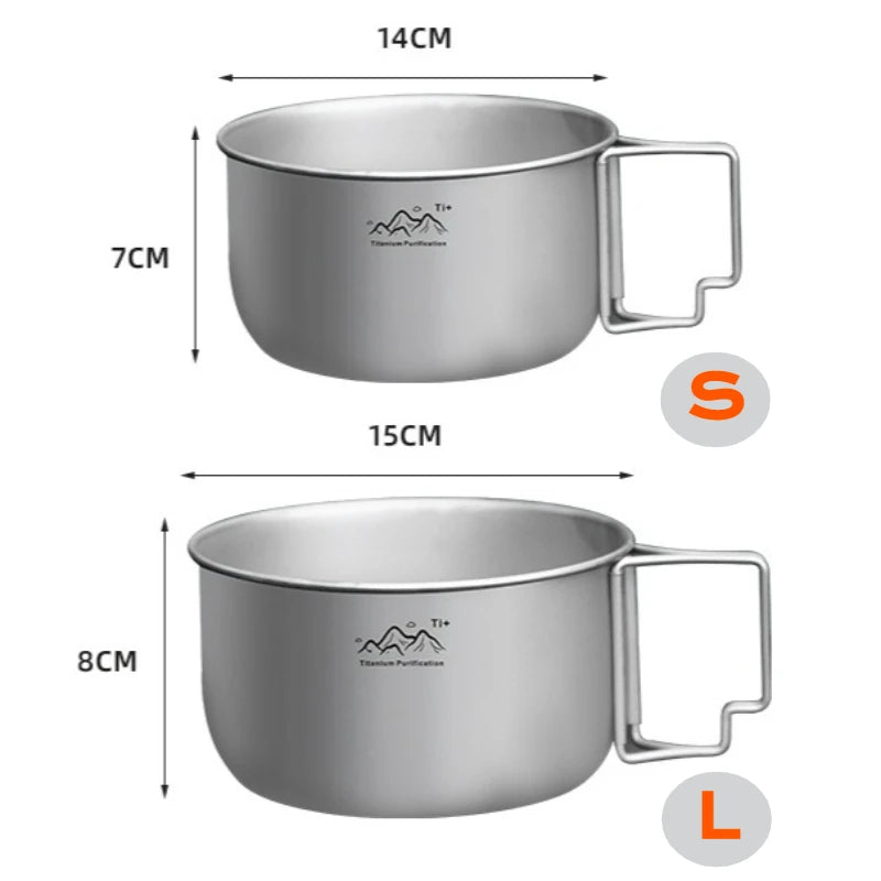 Titanium Camping Topf 1.2L 1.4L Faltbarer Kochtopf – clever-campen Ansicht 2