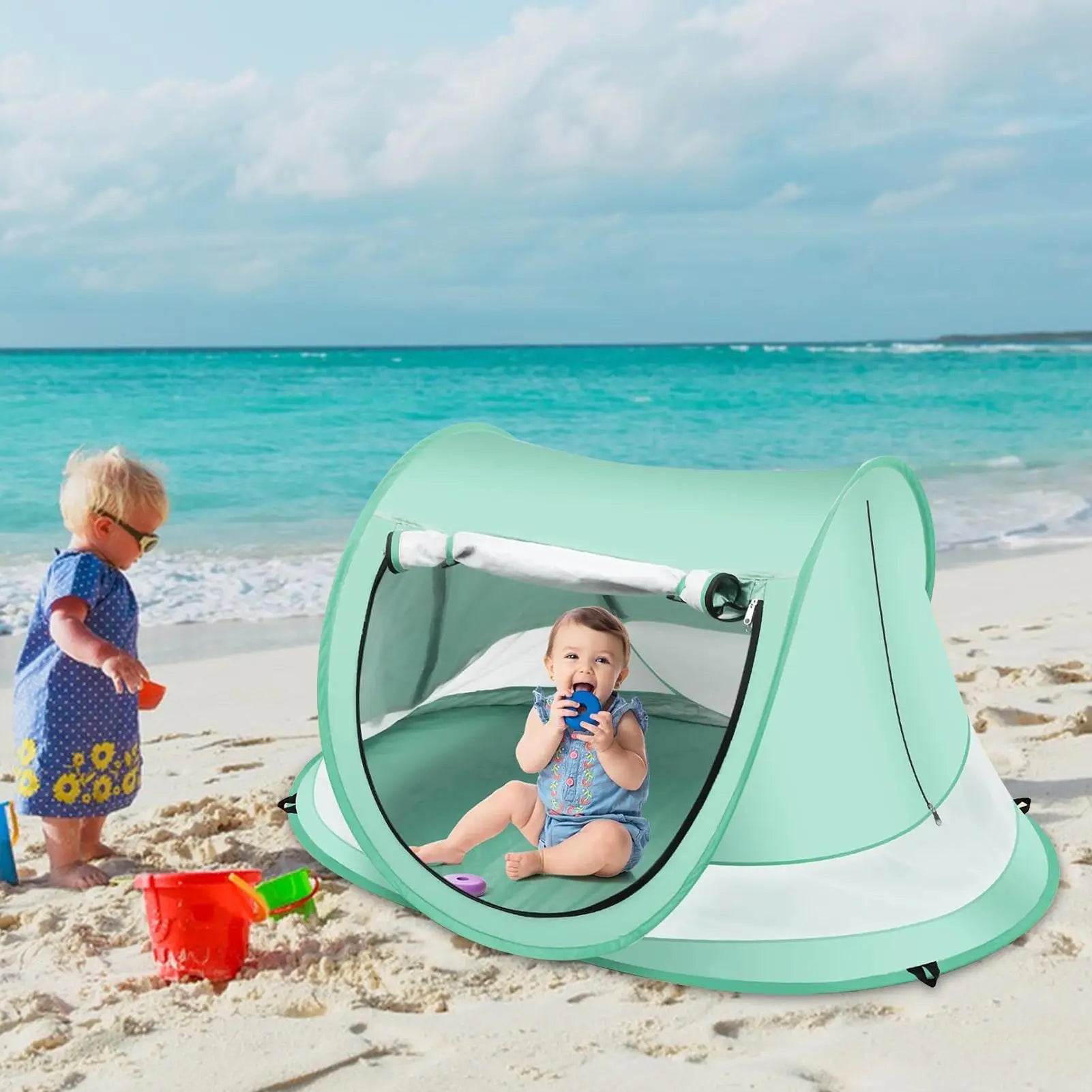 Kleines Zelt für Strand und Camping – clever-campen Ansicht 5