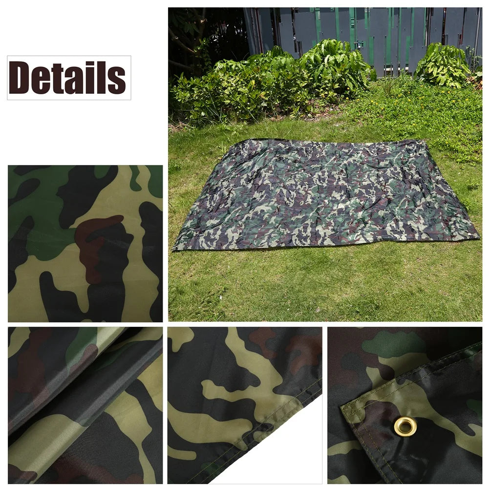 Camouflage Outdoor Regenmatte Tarp für Zelte – clever-campen Ansicht 3