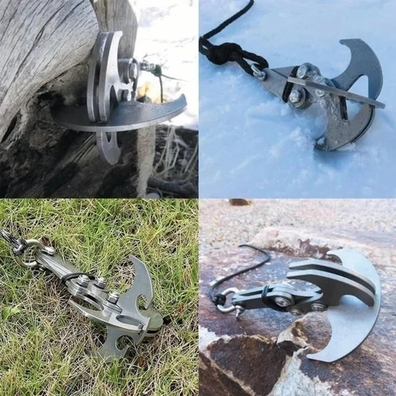 Faltbarer Gravity Grab Haken für Outdoor & Bergsteigen – clever-campen Ansicht 6