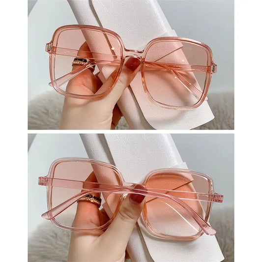 Oversized Sonnenbrillen für Damen – Vintage Quadrat UV400 – clever-campen Ansicht 2