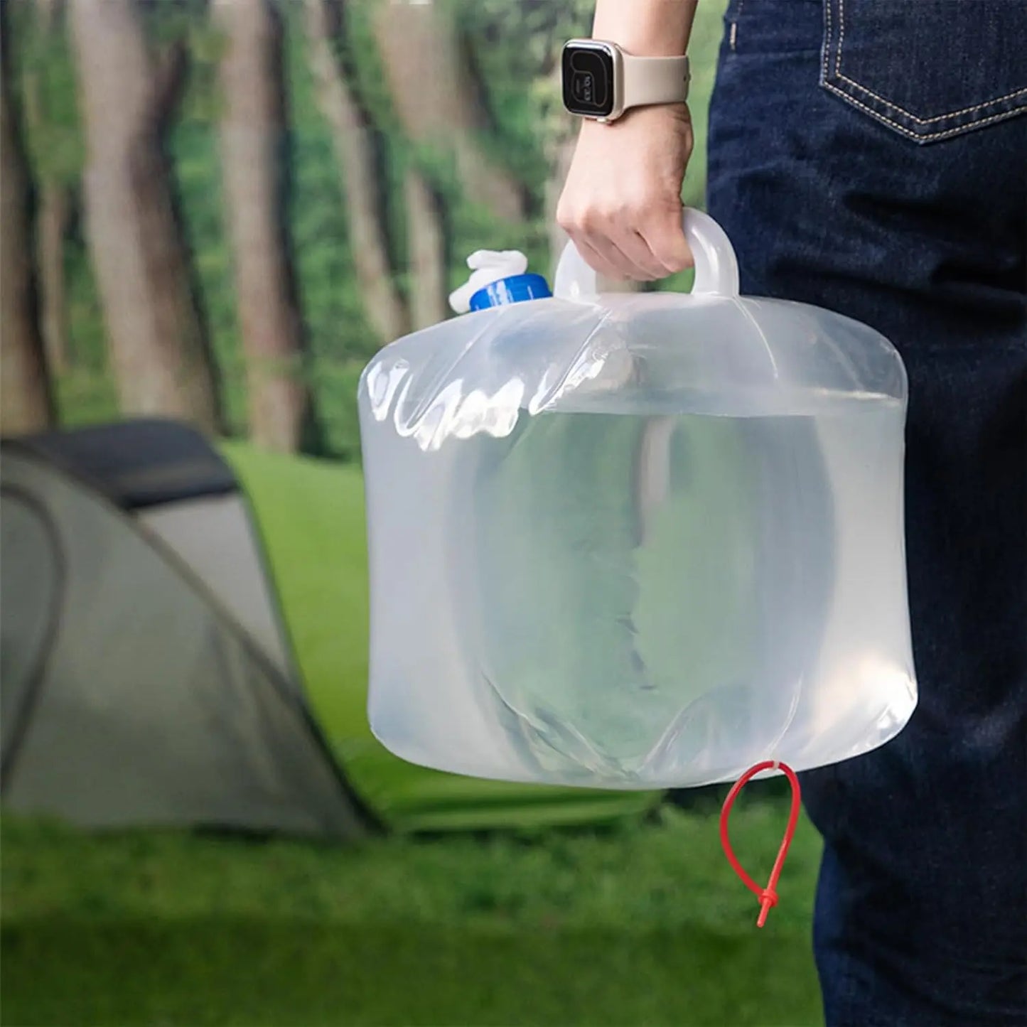 Tragbar Wasserbeutel 5-20l Faltbarer Wassersack – clever-campen Ansicht 4