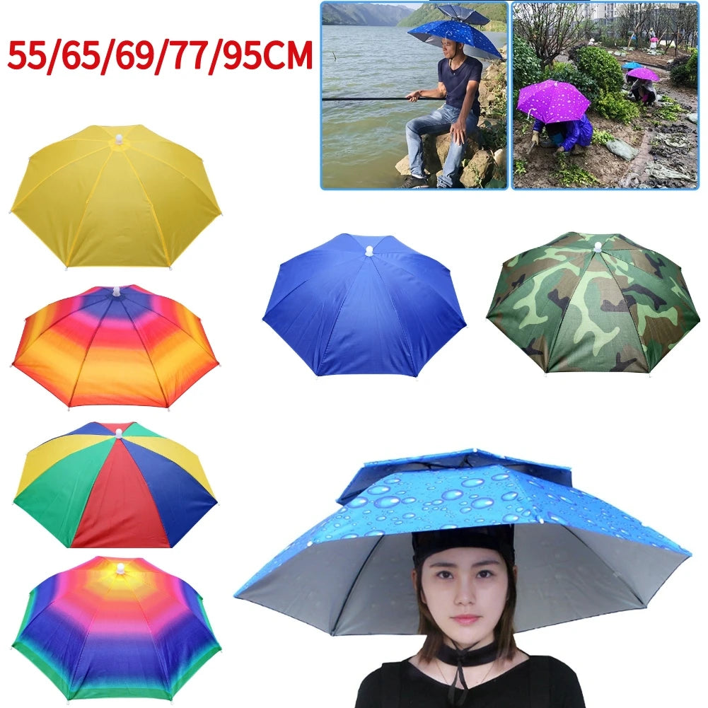 Faltbarer Regenschirm-Hut für Outdoor & Camping – clever-campen Ansicht 2