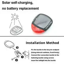 LED Solar Fahrrad Rücklicht für sicheres Fahren bei Nacht – clever-campen Ansicht 2