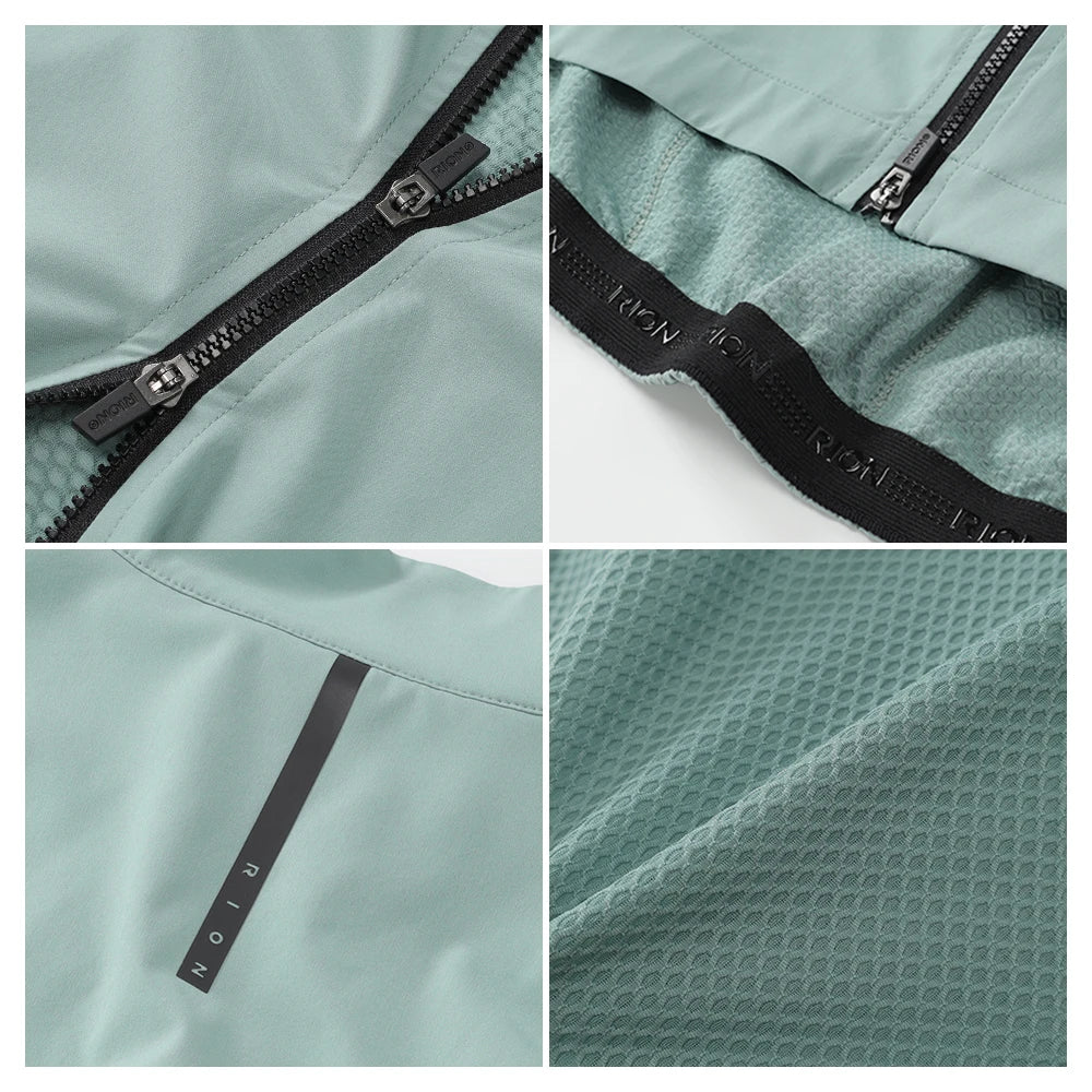 RION Herren Windbreaker Fahrradjacke Packbar Winddicht – clever-campen Ansicht 5