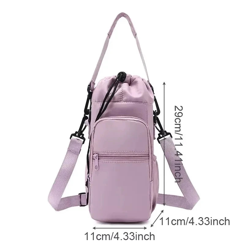 Tragbare Wasserflasche Tasche mit verstellbarem Gurt – clever-campen Ansicht 6