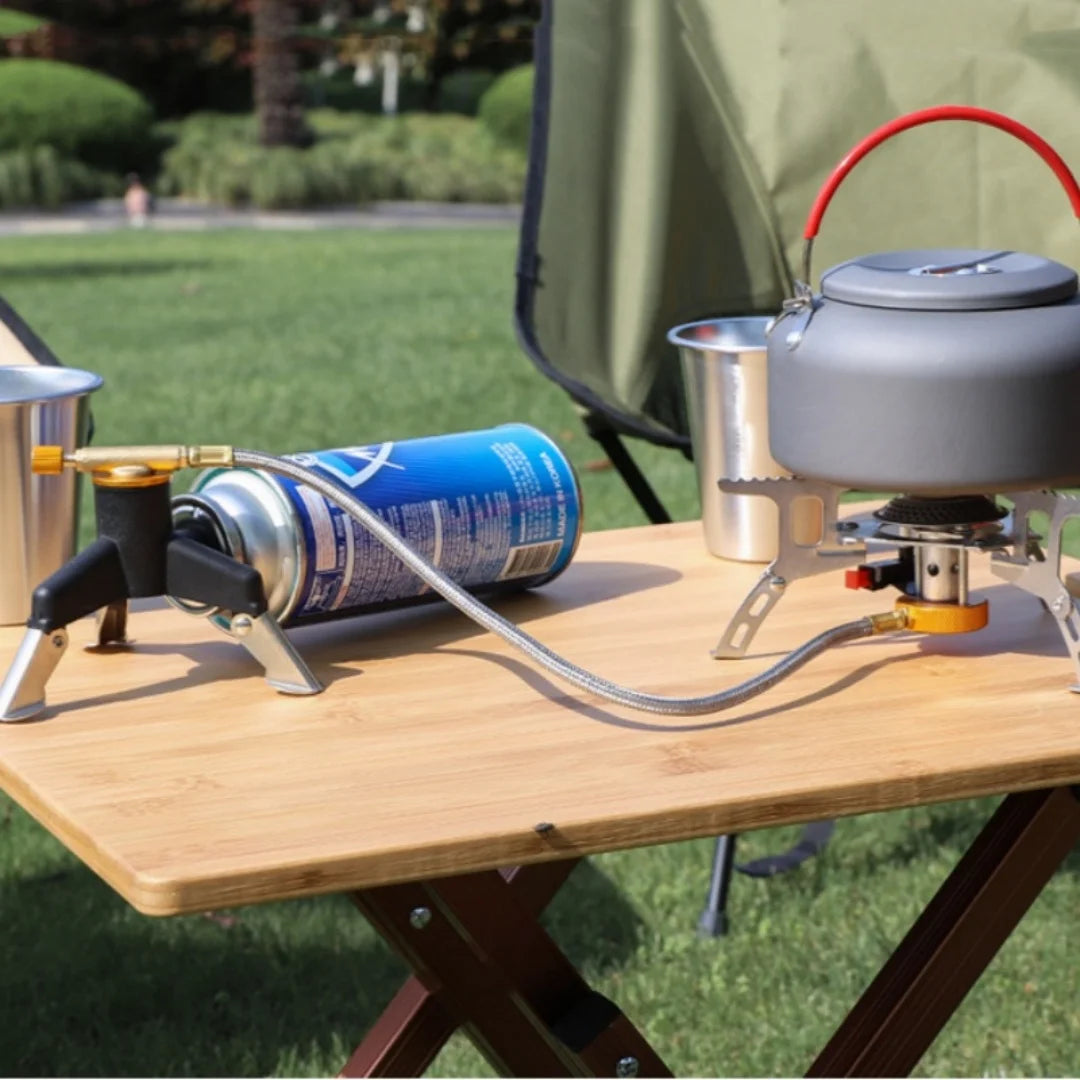 Camping Gas Stove Adapter mit Stativ – clever-campen Ansicht 3