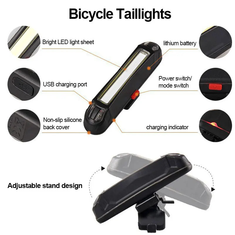 Bicycle Beleuchtung T6 LED Front & Rear Bike Headlight Set – clever-campen Ansicht 6