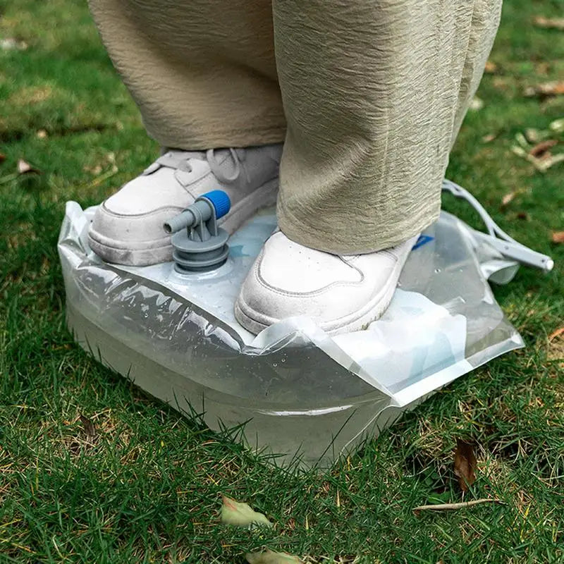 8L Camping Wasserbeutel mit Hahn – Faltbarer Wasserbehälter – clever-campen Ansicht 4