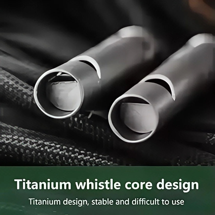 Titanium-Sicherheit-Pfeifchen mit Lanyard | clever-campen – clever-campen Ansicht 4